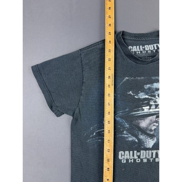 Rare Vintage Y2K Call Of Duty Ghostos XBox Playstation Video Game Promo Faded T - Picture 8 of 8